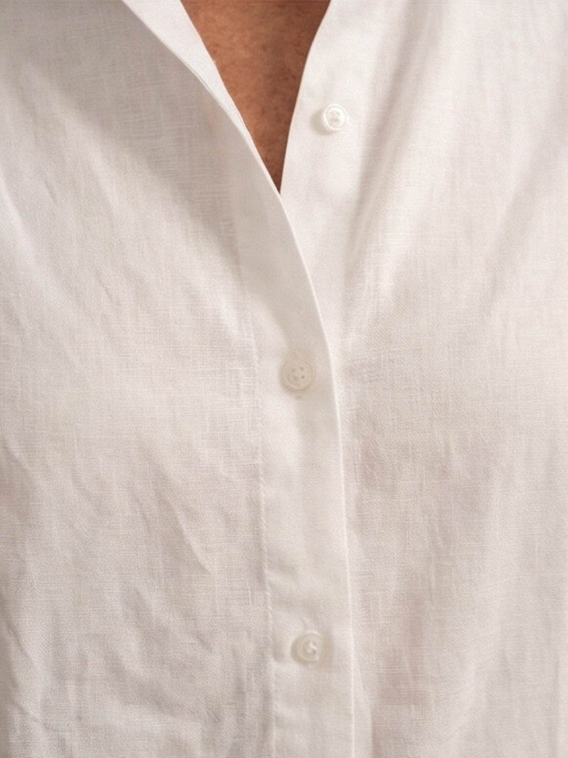 Women's Button-Down Shirt with Wide-Leg Trousers Set