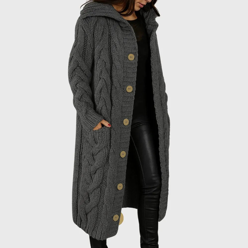 Women's Cozy Outerwear Coat with Warmth and Functional Pockets