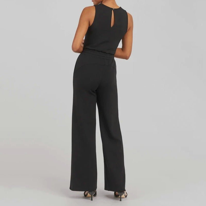 Women's Jumpsuit with Adjustable Straps and Wide Legs