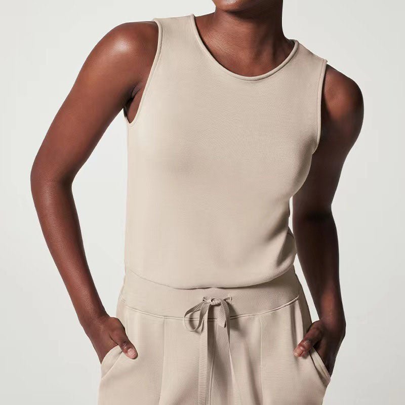 Women's Jumpsuit with Adjustable Straps and Wide Legs