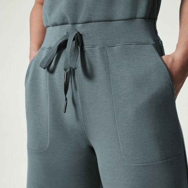 Women's Jumpsuit with Adjustable Straps and Wide Legs