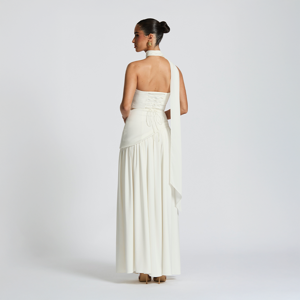 Women’s Strapless Asymmetrical Dress | Maxi