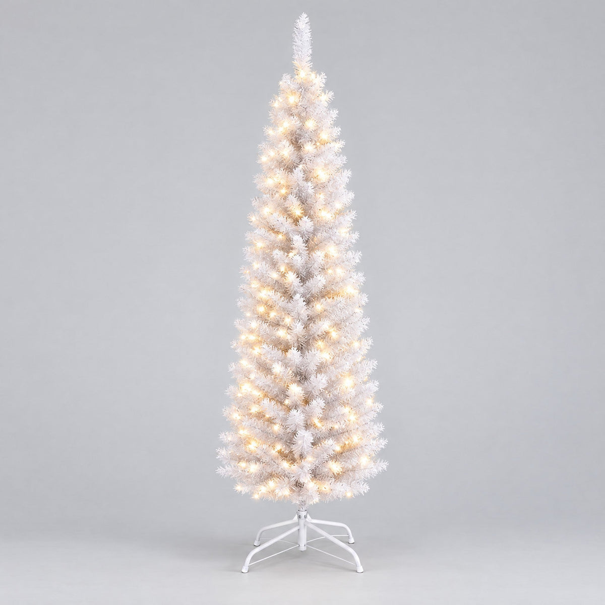 White Pencil Christmas Tree 4ft, 5ft, 6ft – image 2