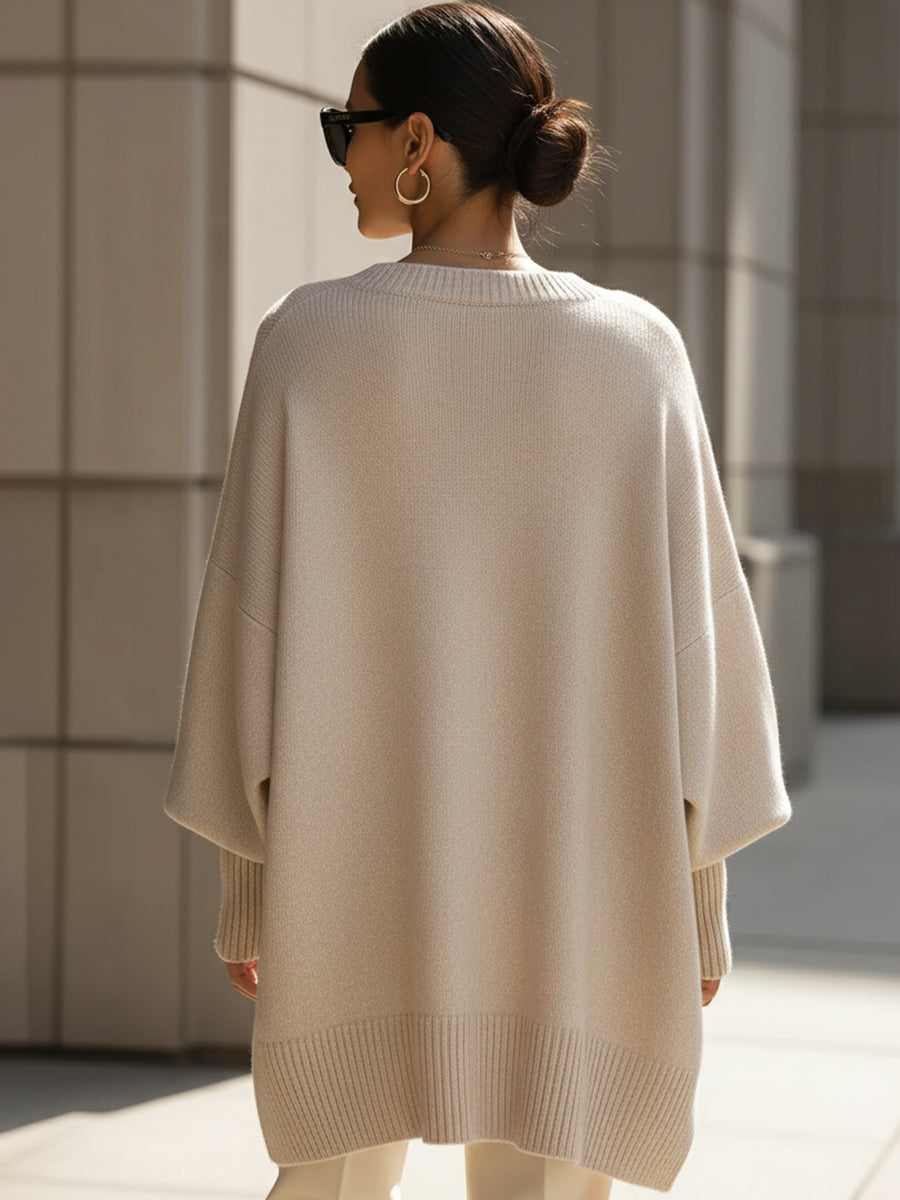 Women's Oversized Poncho with Soft Fabric and Versatile Design