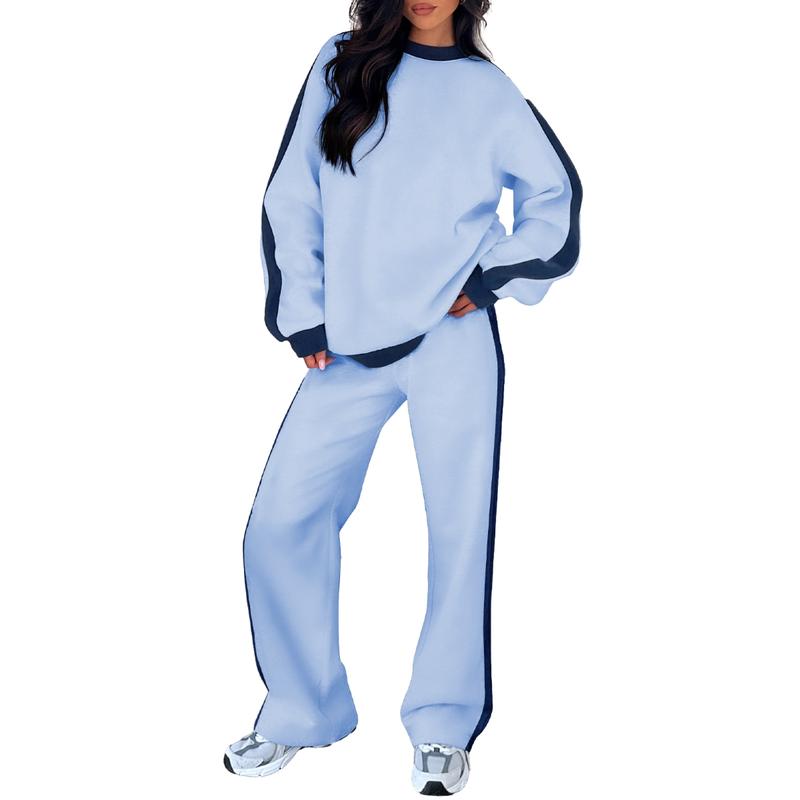 Women's Sweatshirt Set with Relaxed Fit and Soft Fabric