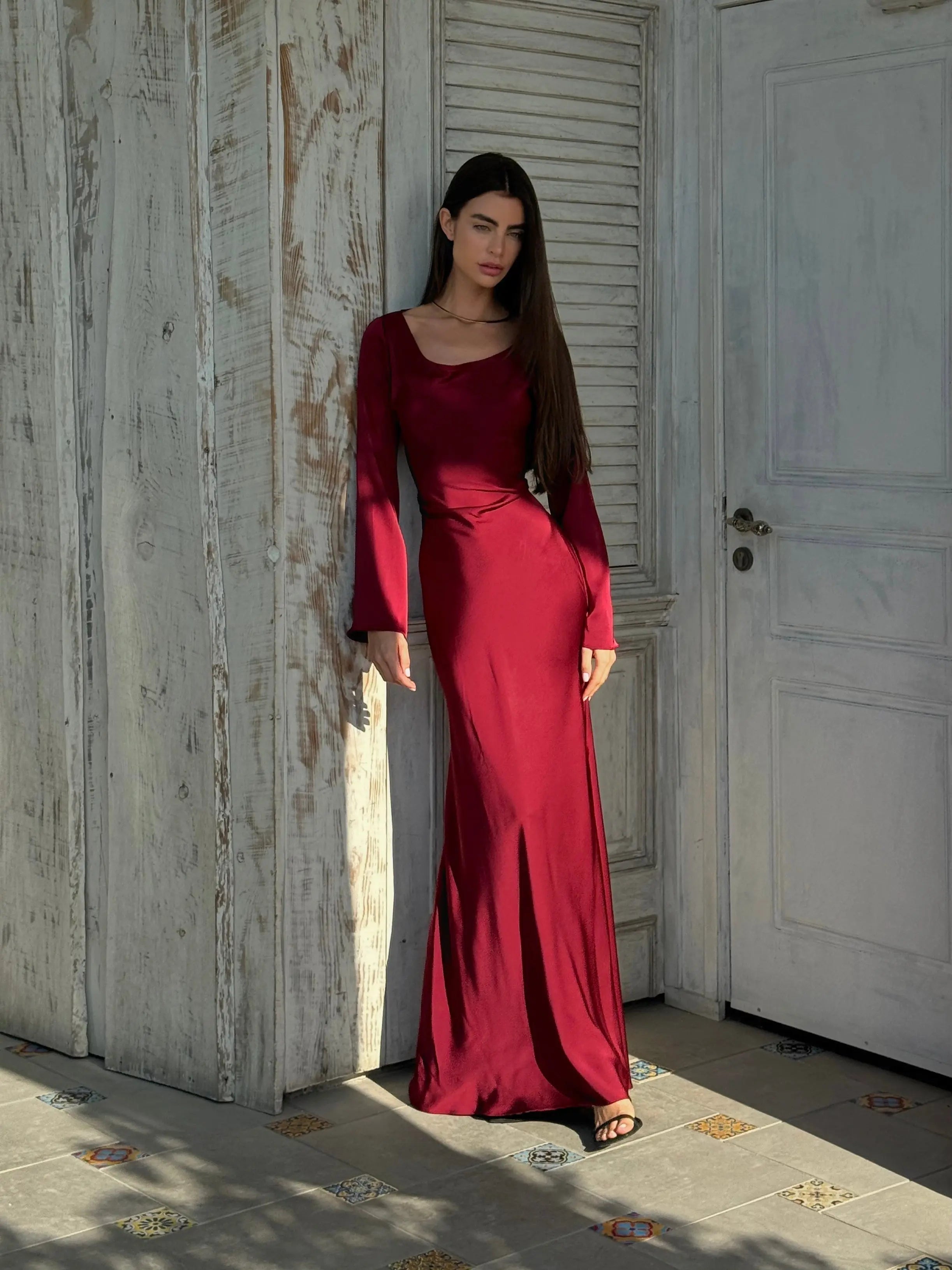 Women’s Long Sleeve Dress | Maxi