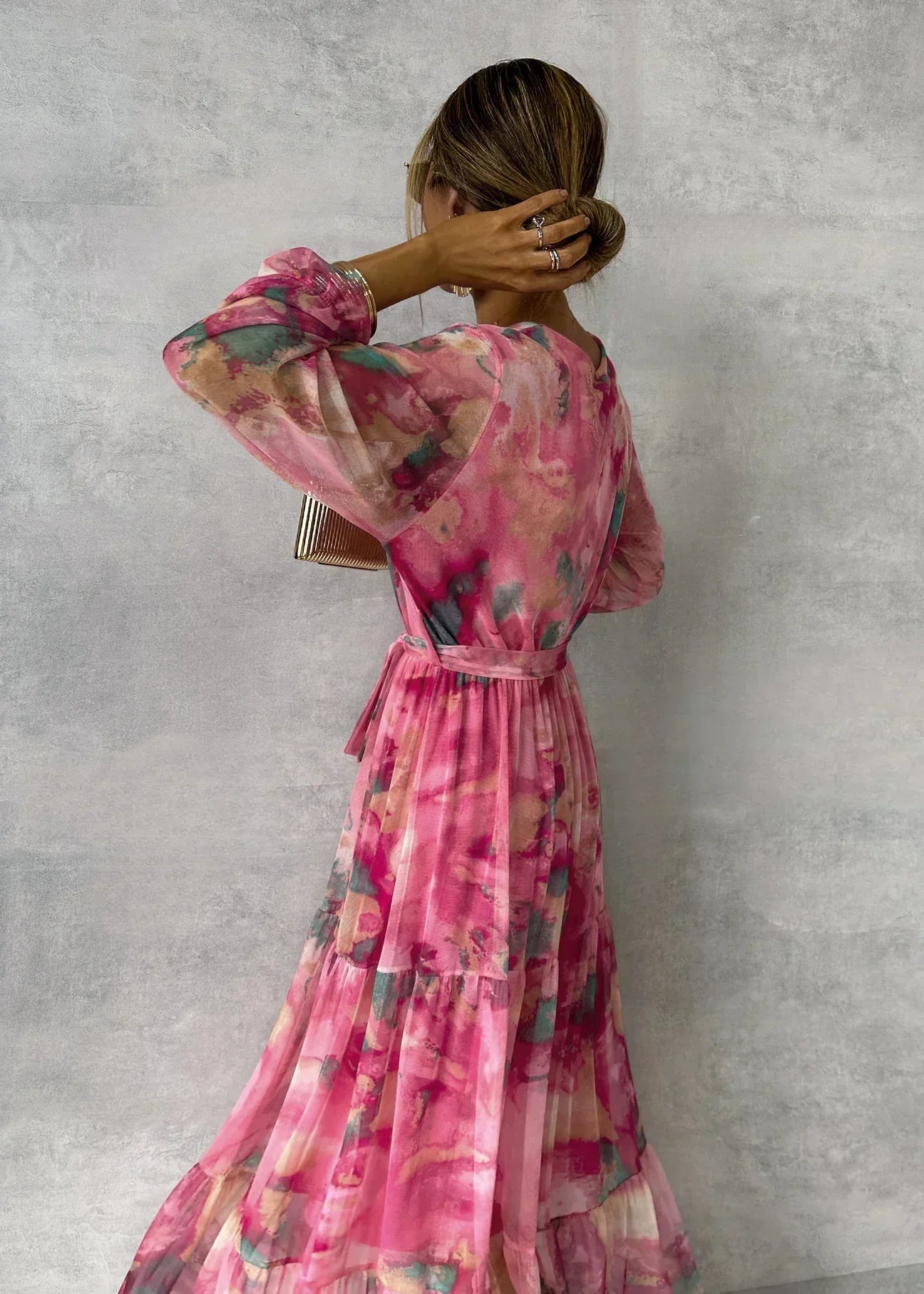 Women’s Floral Long Sleeve Dress | Maxi