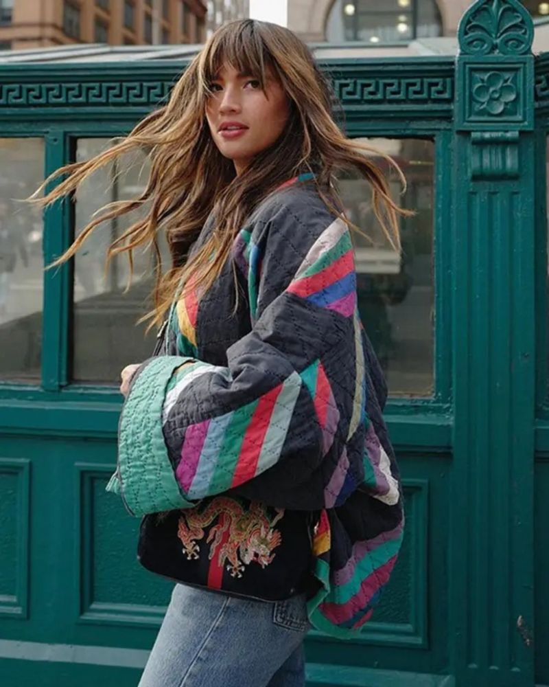 Women's Casual Jacket with Vibrant Design and Lightweight Fabric
