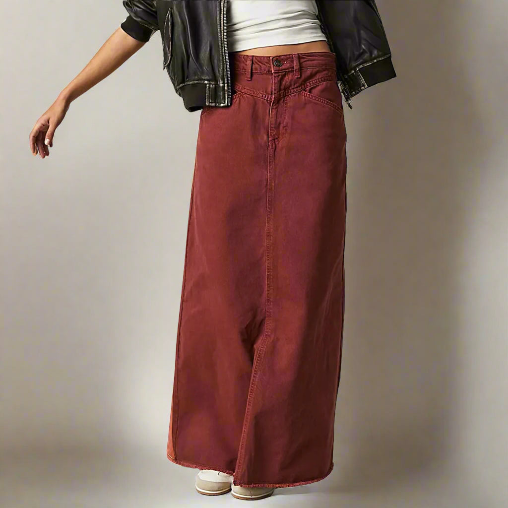 Women’s Straight Silhouette Skirt | High-Waist