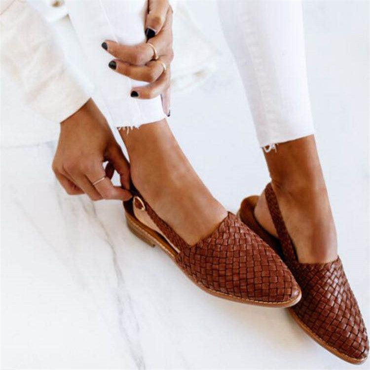 Women’s Closed-Toe Flats | Slingback Design
