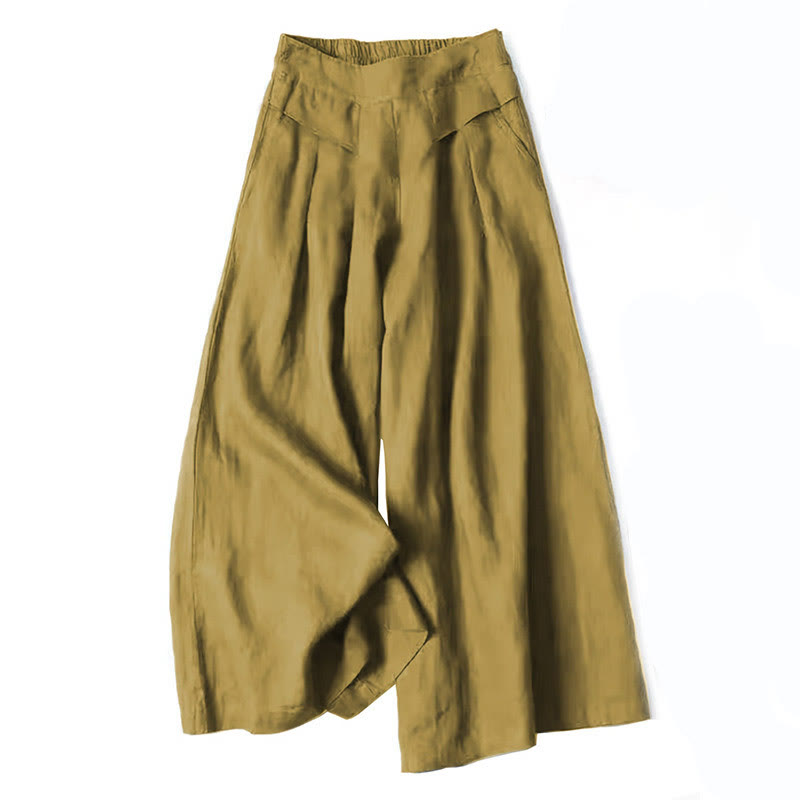 Women's Wide-Leg Trousers with Relaxed Fit and Versatile Style