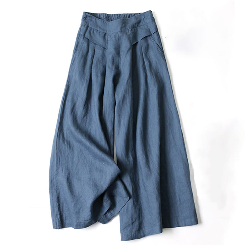 Women's Wide-Leg Trousers with Relaxed Fit and Versatile Style