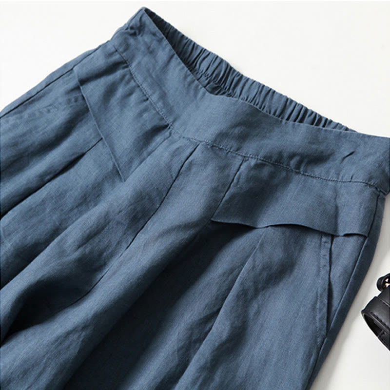 Women's Wide-Leg Trousers with Relaxed Fit and Versatile Style