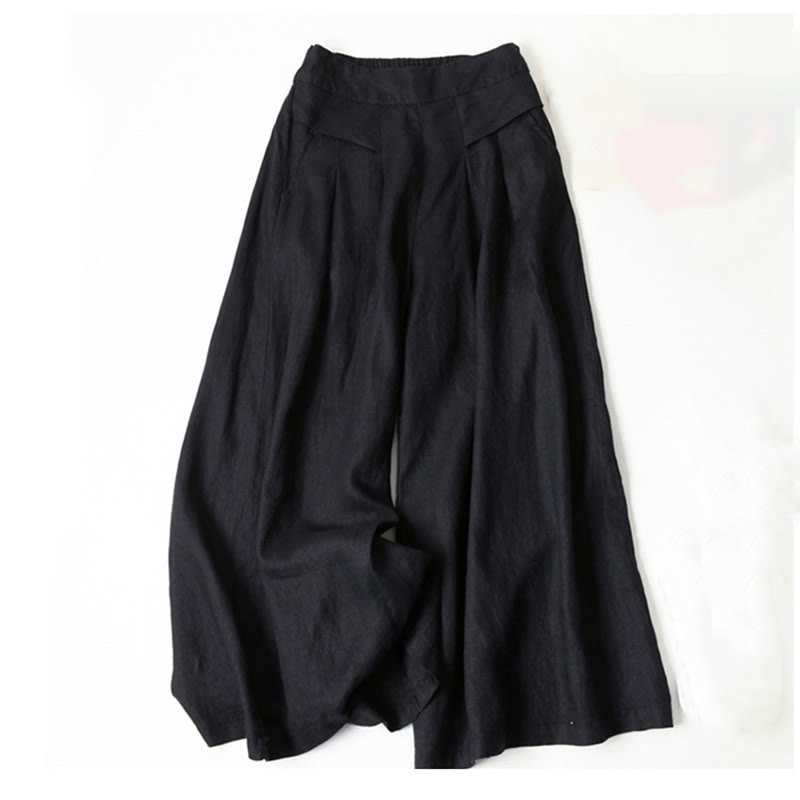 Women's Wide-Leg Trousers with Relaxed Fit and Versatile Style
