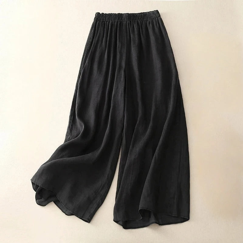 Women's Loose Waistband Trousers with Relaxed Fit and Versatile Style