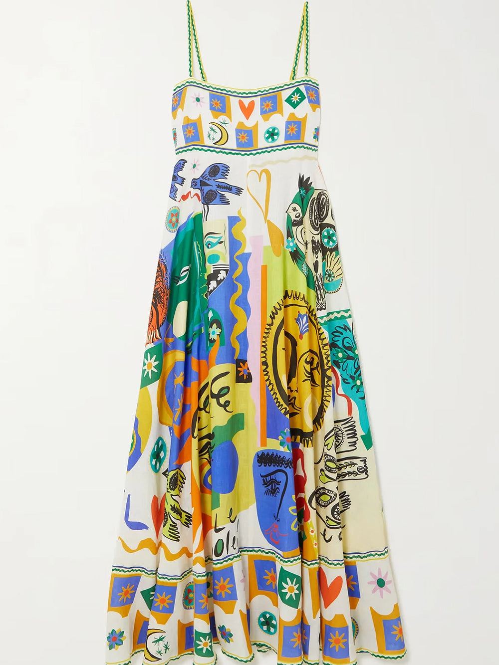 Women’s Geometric Print Slip Dress | Midi