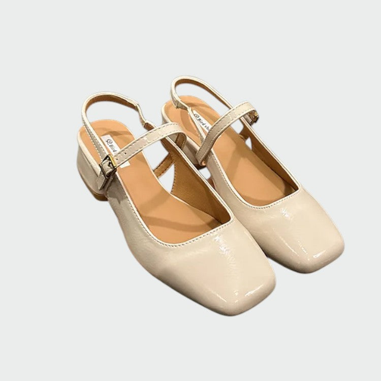 Olivia - Square Tip Mary Jane Shoes