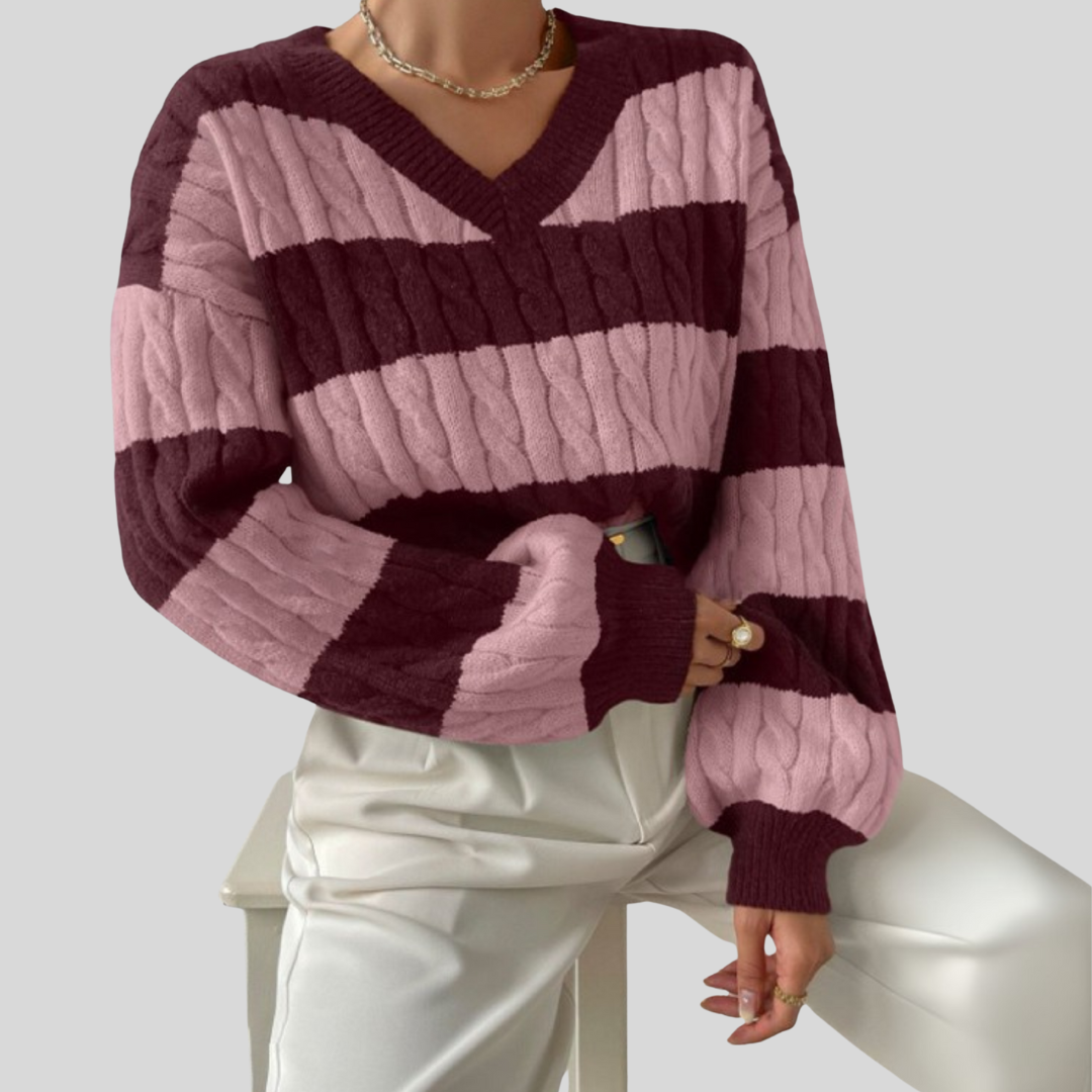 MORTA™ - Comfy V-Neck Long Sleeve Sweater