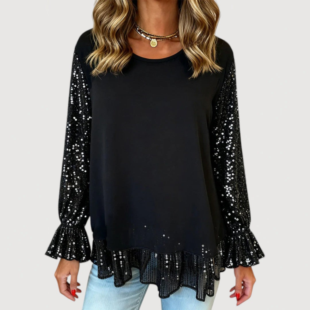 LUCINDA – ELEGANT SEQUIN BLOUSE