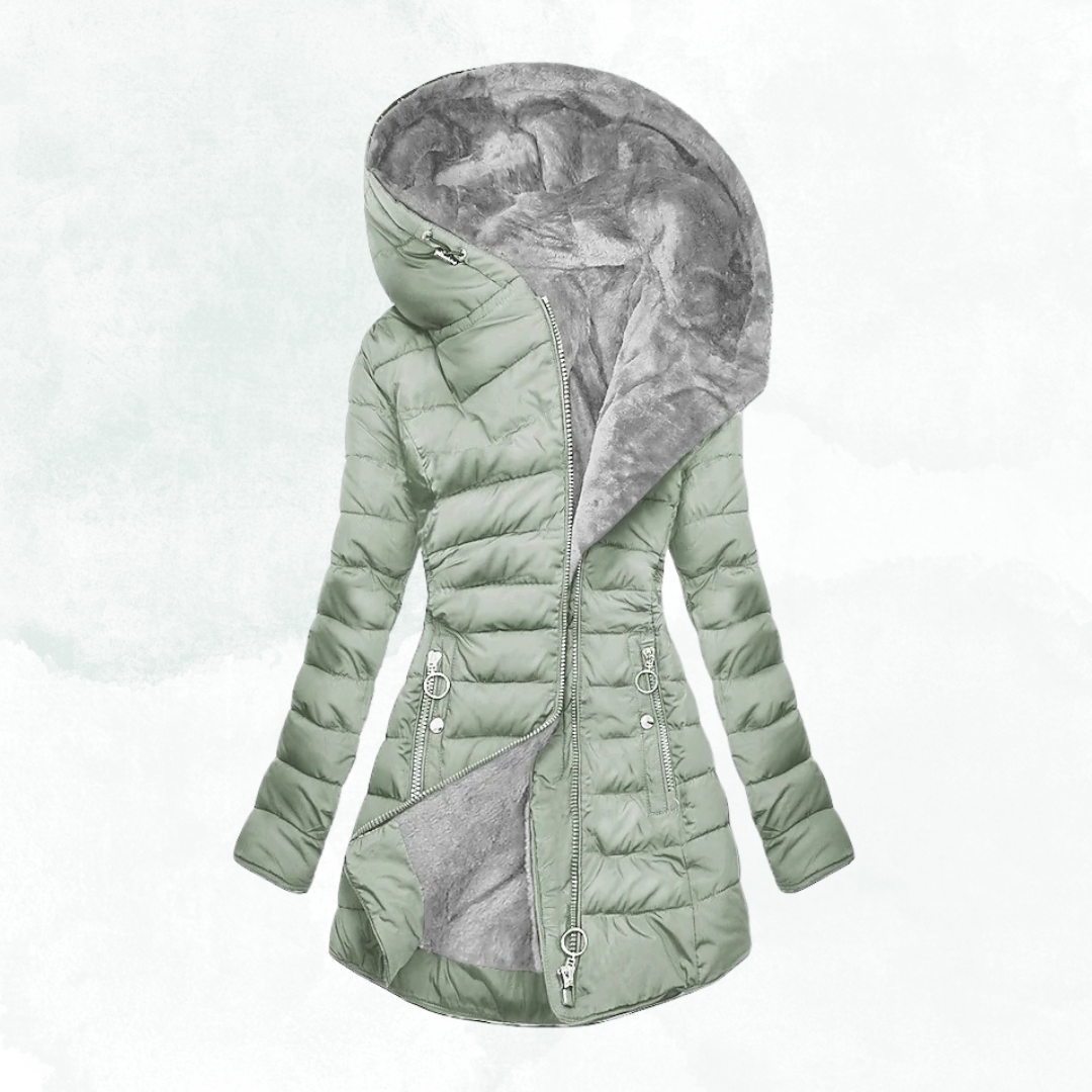 Women's Faux-Fur Lined Coat with Warm Insulation and Stylish Design