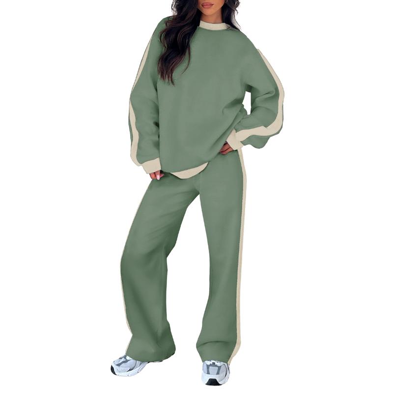 Women's Sweatshirt Set with Relaxed Fit and Soft Fabric