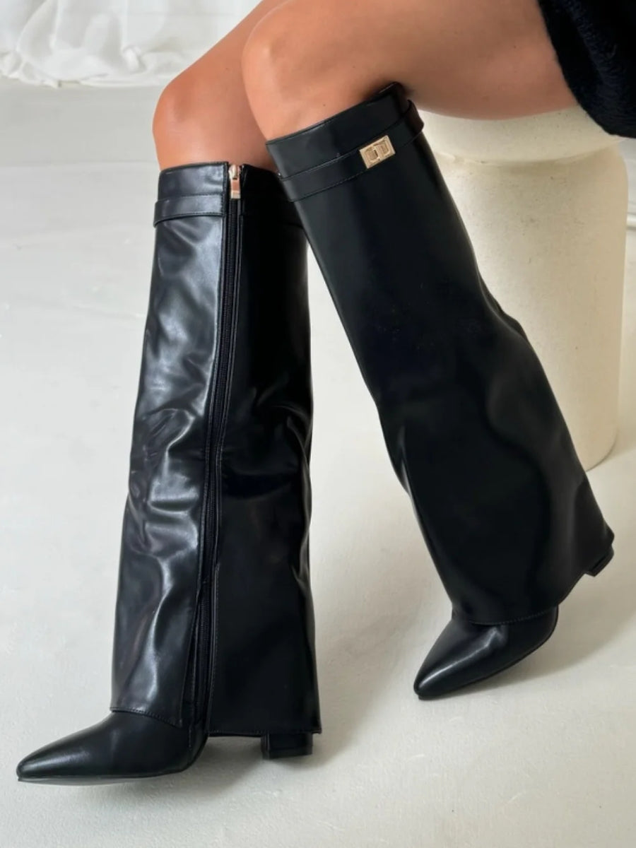 Women’s Ankle Boots | Gold Accent Design