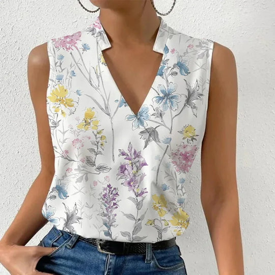 Women’s V-Neck Blouse | Clean Design