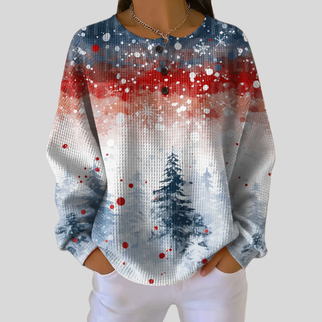 Alva | Christmas Sweater with Soft Pine Tree Pattern