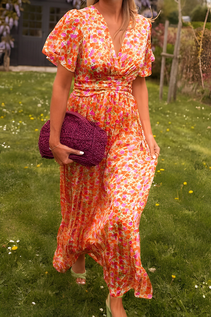 Women’s V-Neck Dress | Maxi