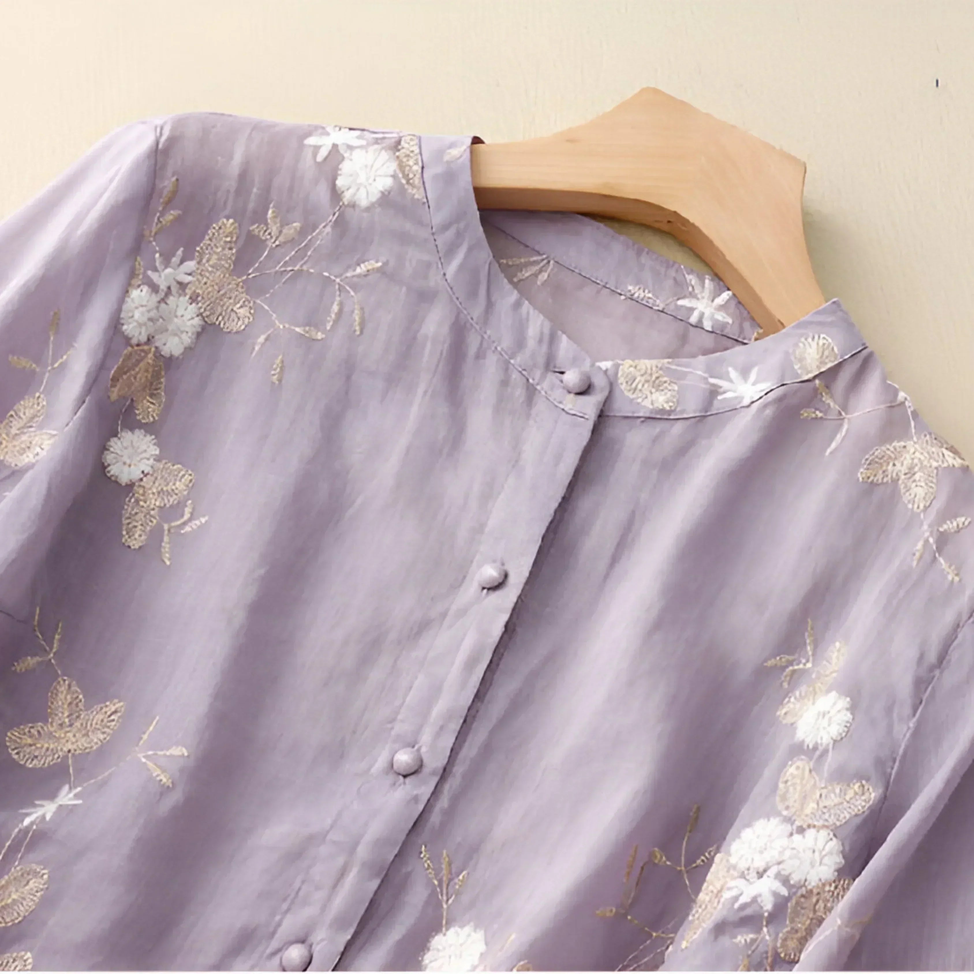 Women’s Embroidered Floral Top | Casual Style