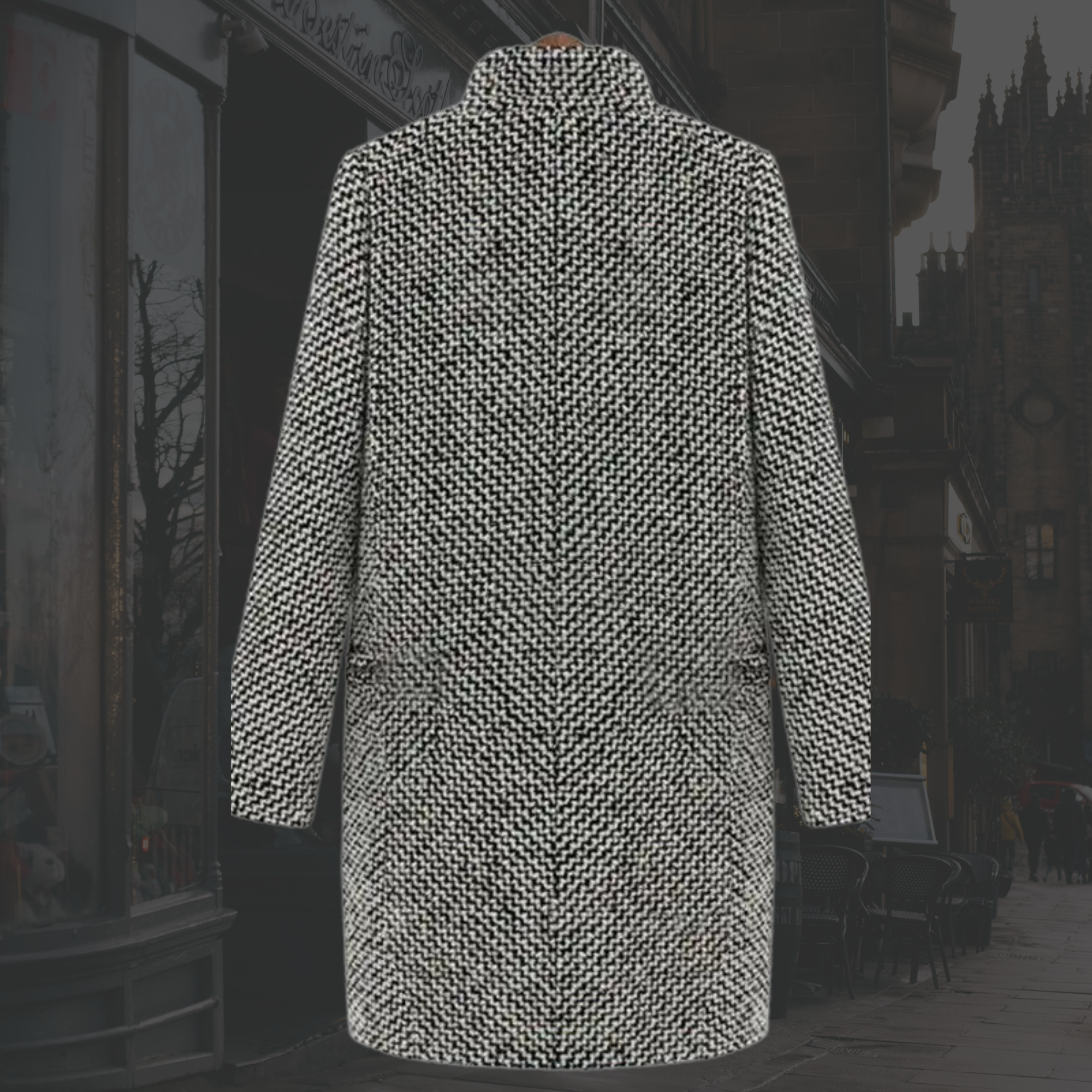 Women's Long Winter Coat with Insulated Lining and Adjustable Hood