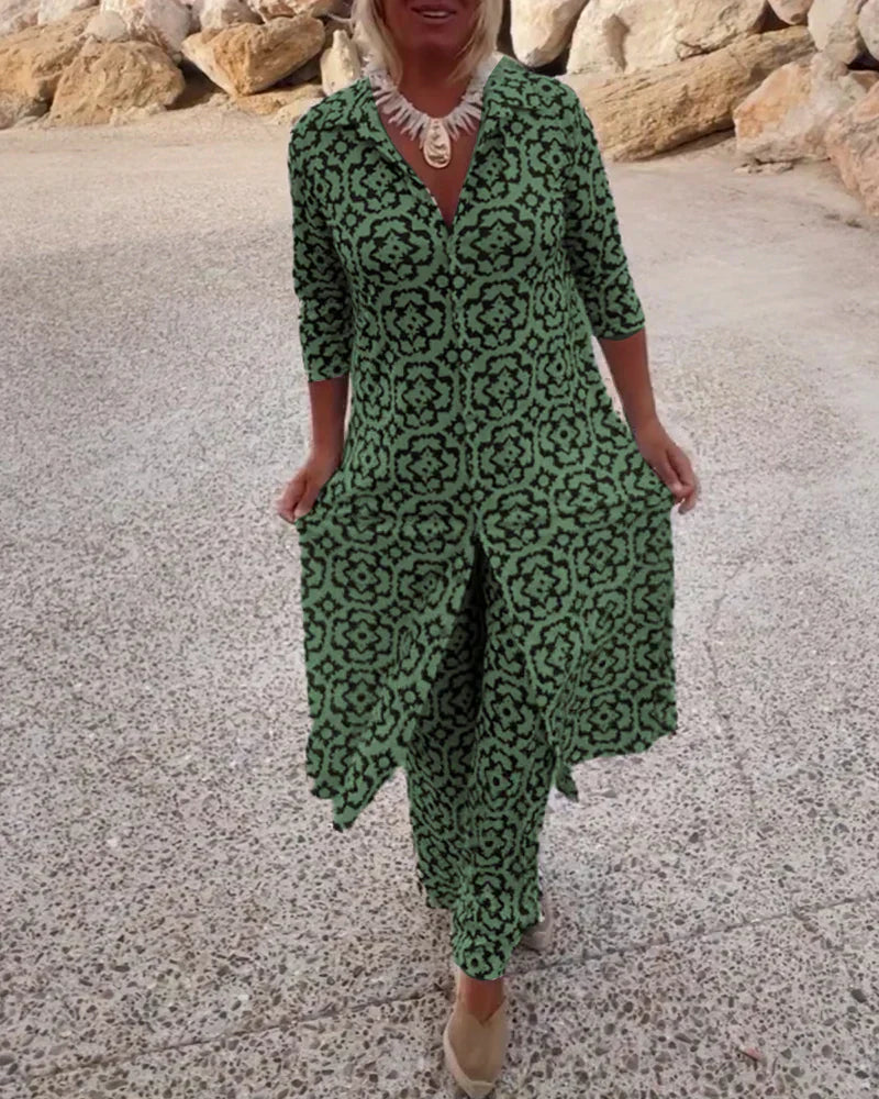 Women’s Geometric Two-Piece Set | Clean Design