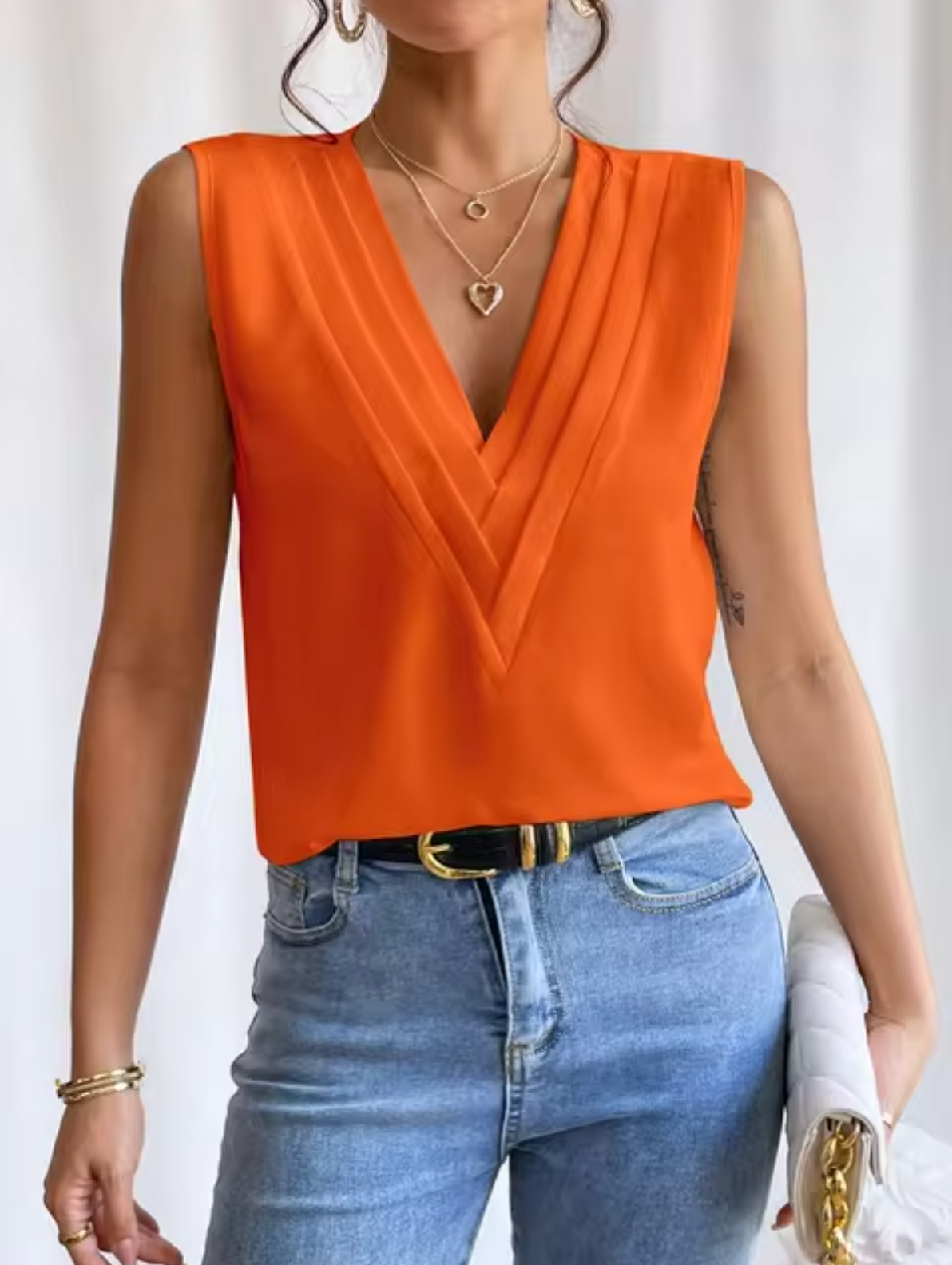 Women’s Casual Sleeveless Top | Minimal Design