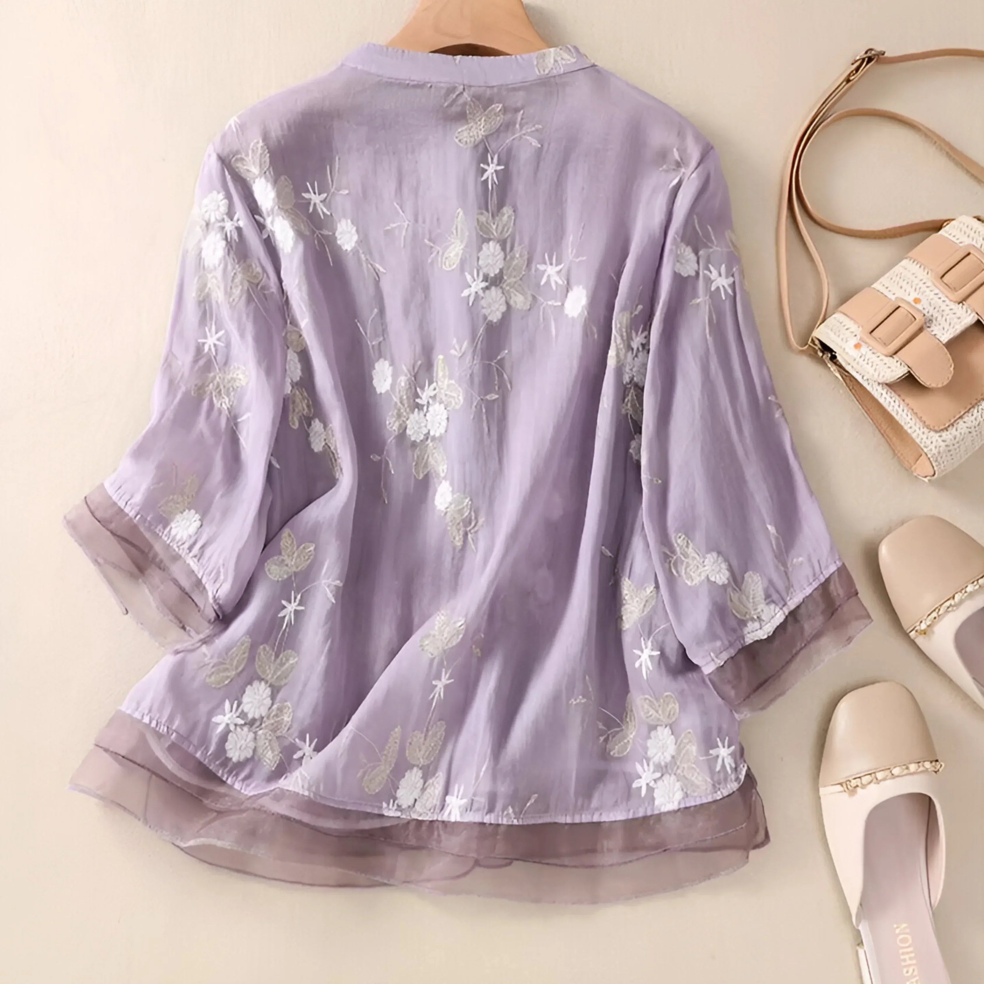 Women’s Embroidered Floral Top | Casual Style