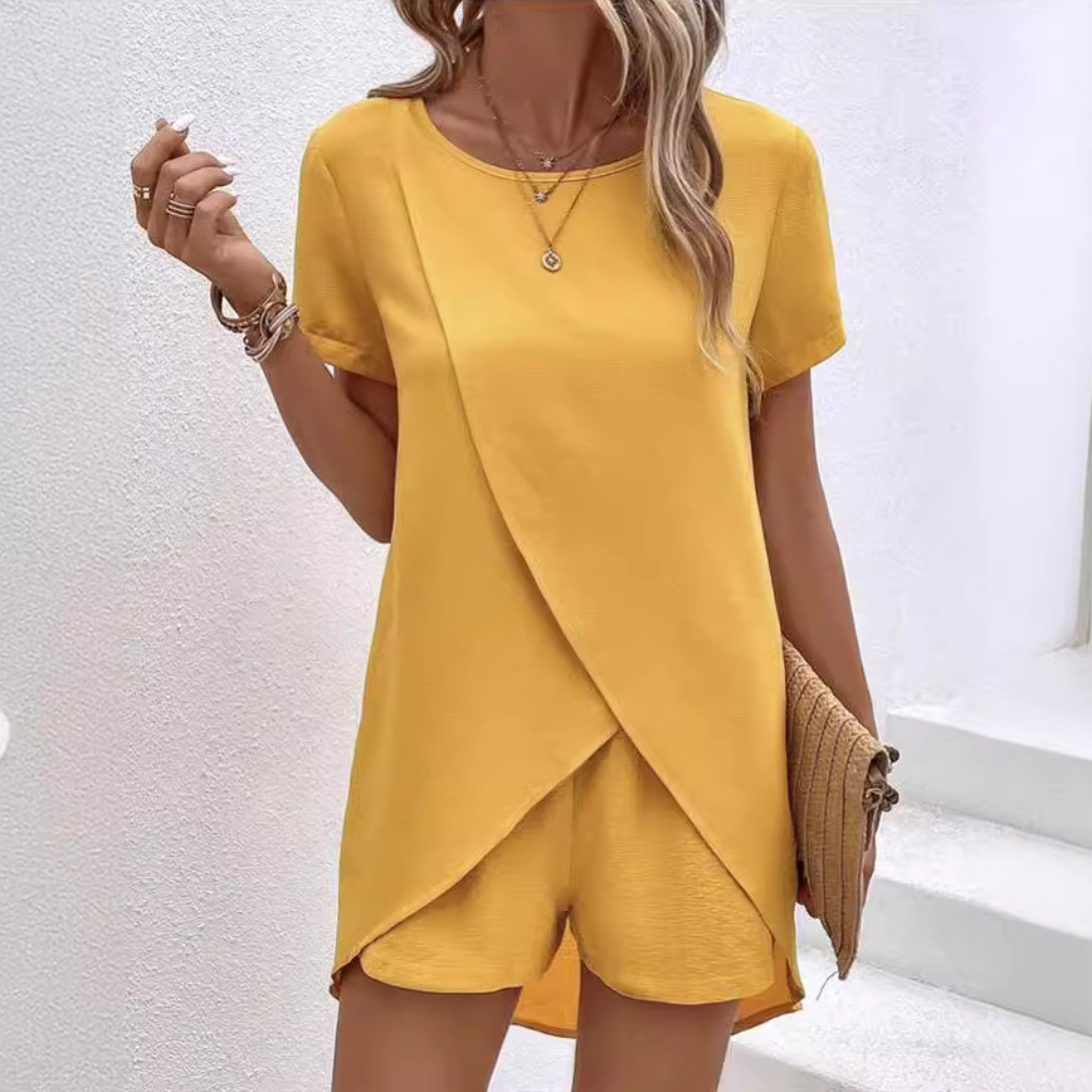Women's Summer Co-ord Lounge Set with Lightweight Fabric and Relaxed Fit