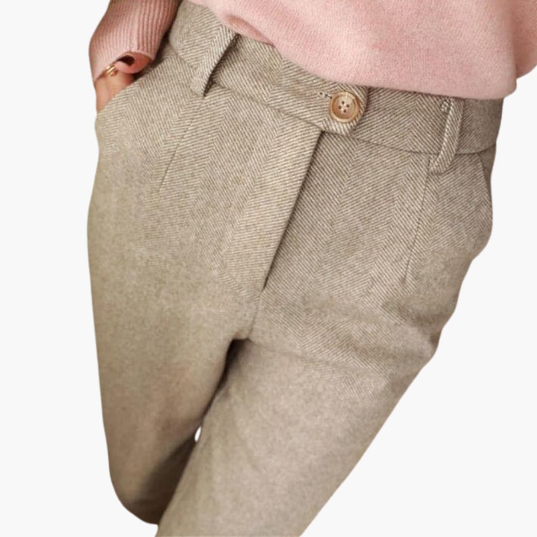 Women's Tailored Trousers with Classic Fit and Versatile Design