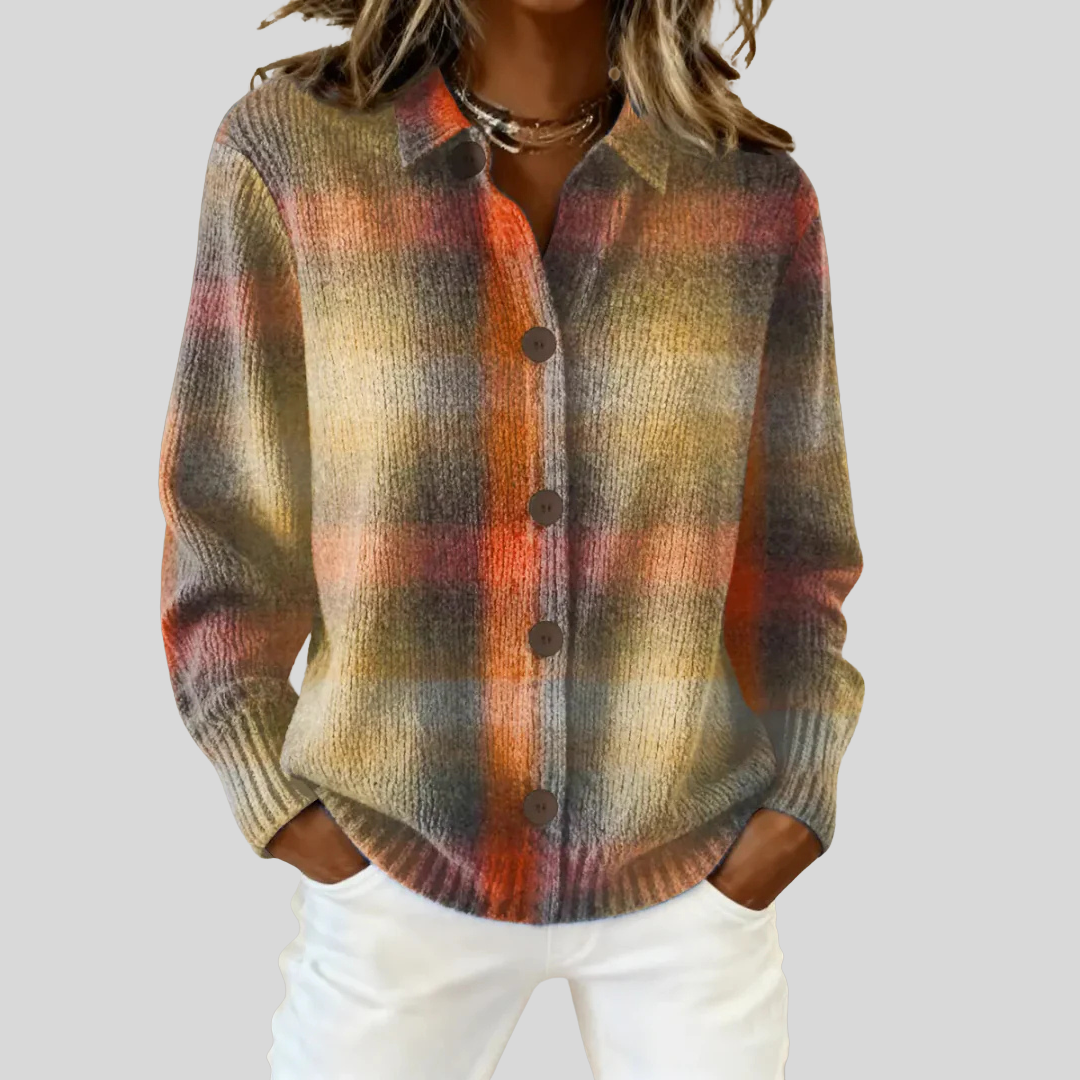 Rhoda™ | Artisan Check Cardigan