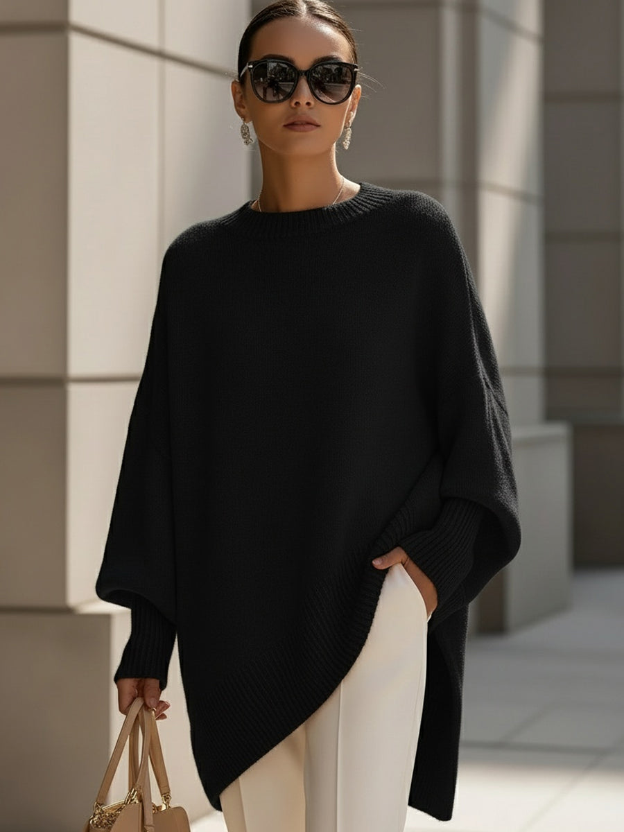 Women's Oversized Poncho with Soft Fabric and Versatile Design