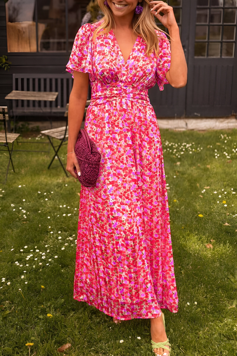 Women’s V-Neck Dress | Maxi