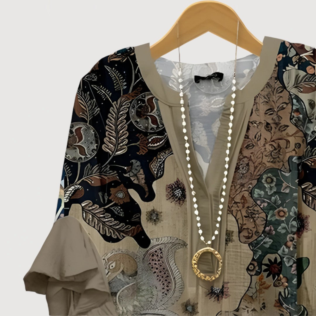 ALIANE – BOHO RUFFLE BLOUSE
