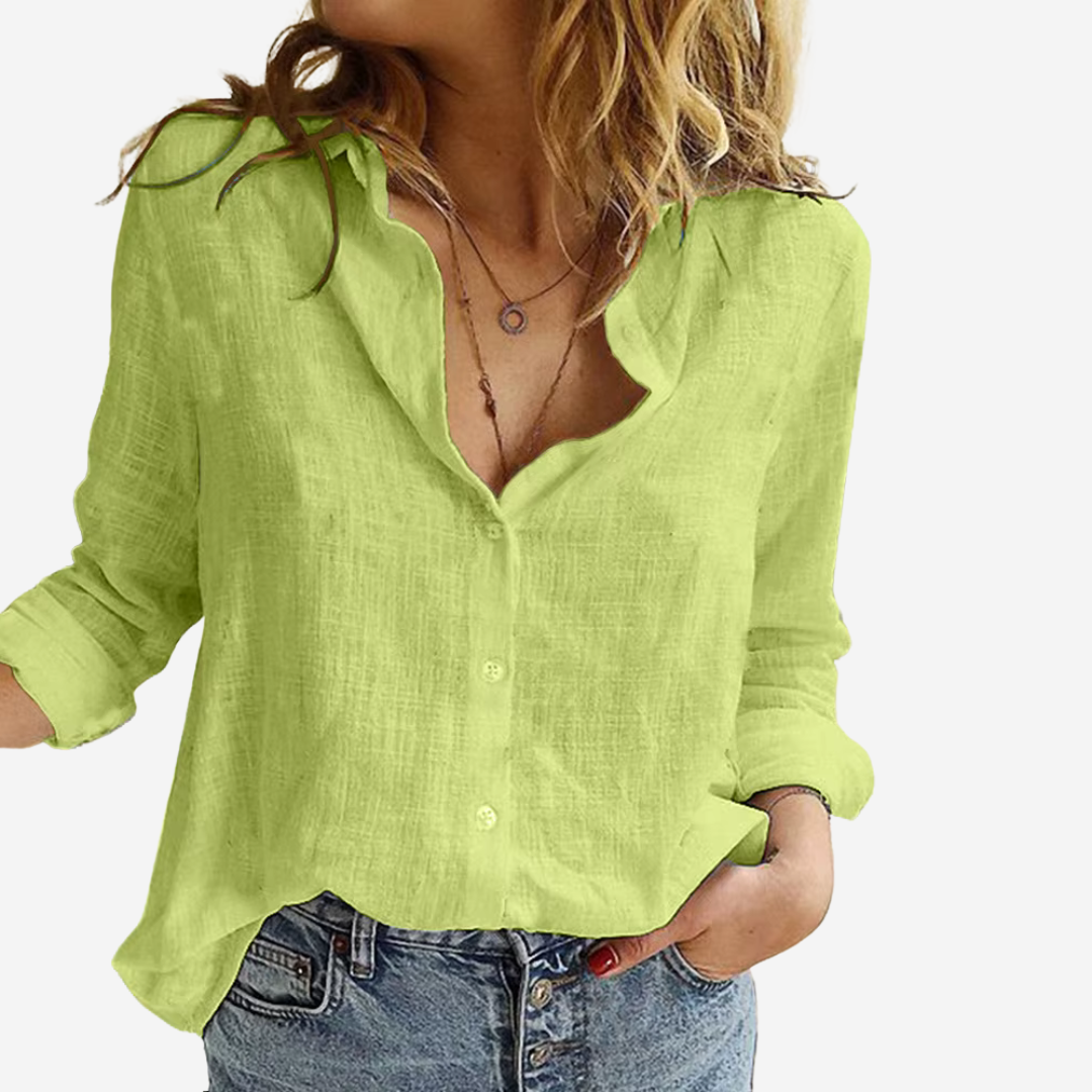 Women’s Button-Up Blouse | Long Sleeve