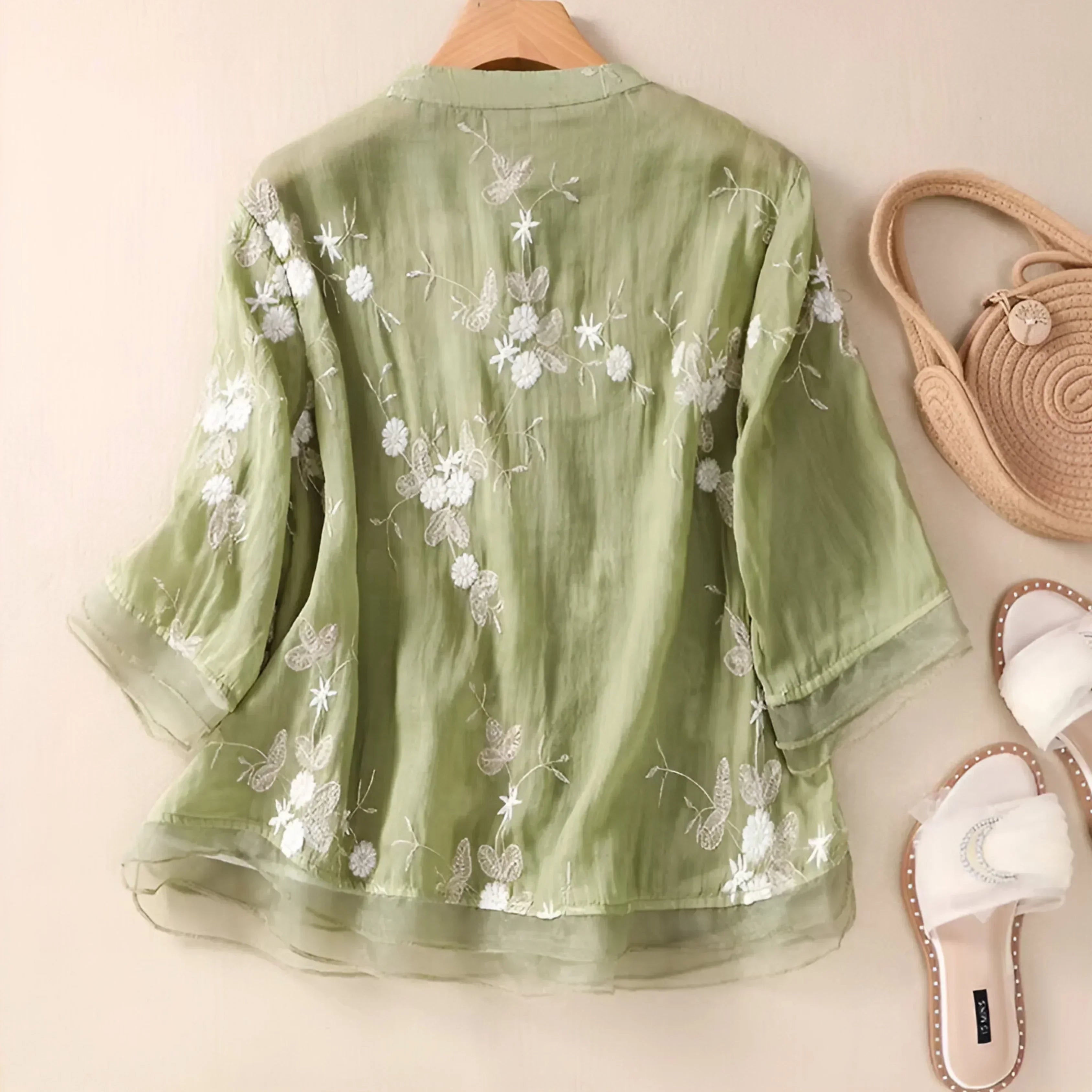 Women’s Embroidered Floral Top | Casual Style