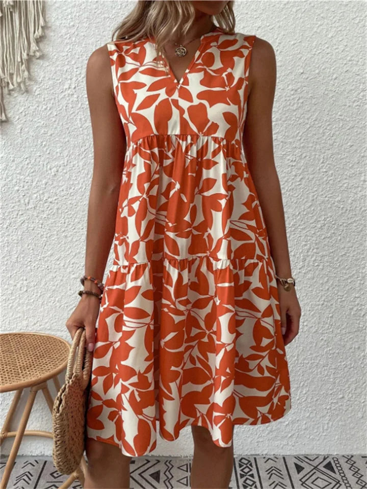 Women's Flowy Dress with Lightweight Fabric and Relaxed Fit
