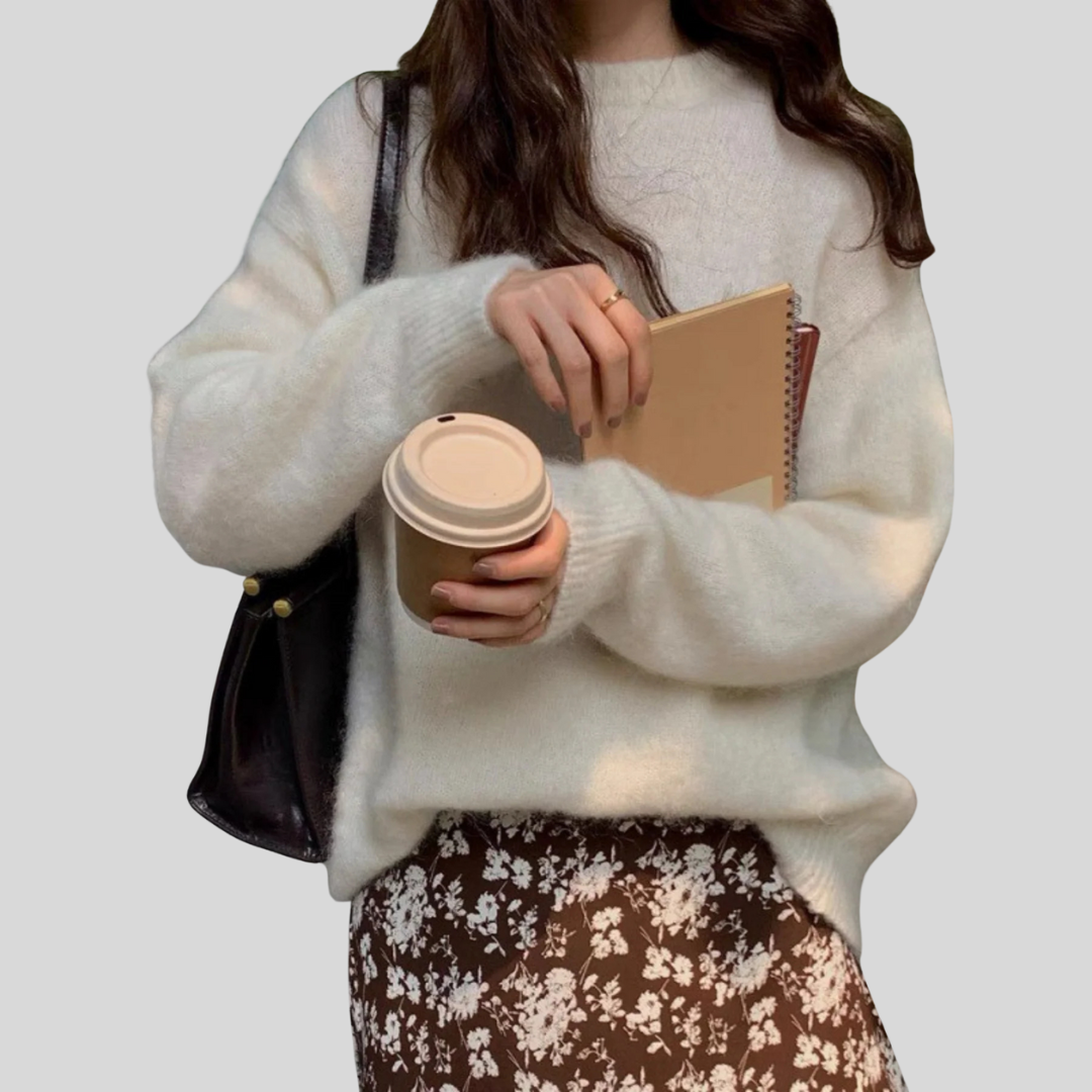 MIRIELLE™ - Comfy Long Sleeve Round Neck Sweater