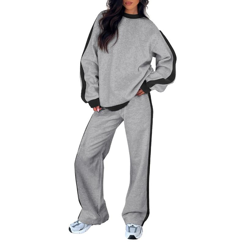 Women's Sweatshirt Set with Relaxed Fit and Soft Fabric