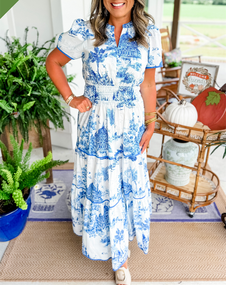 Women's Maxi Dress with Classic Design and Flowing Silhouette