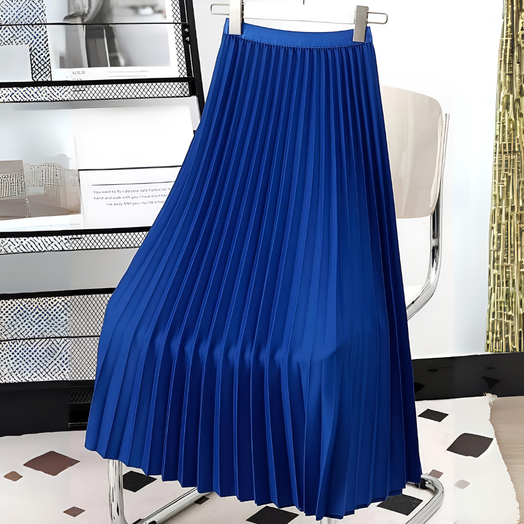 Women’s Pleated High-Waist Skirt | Structured Design