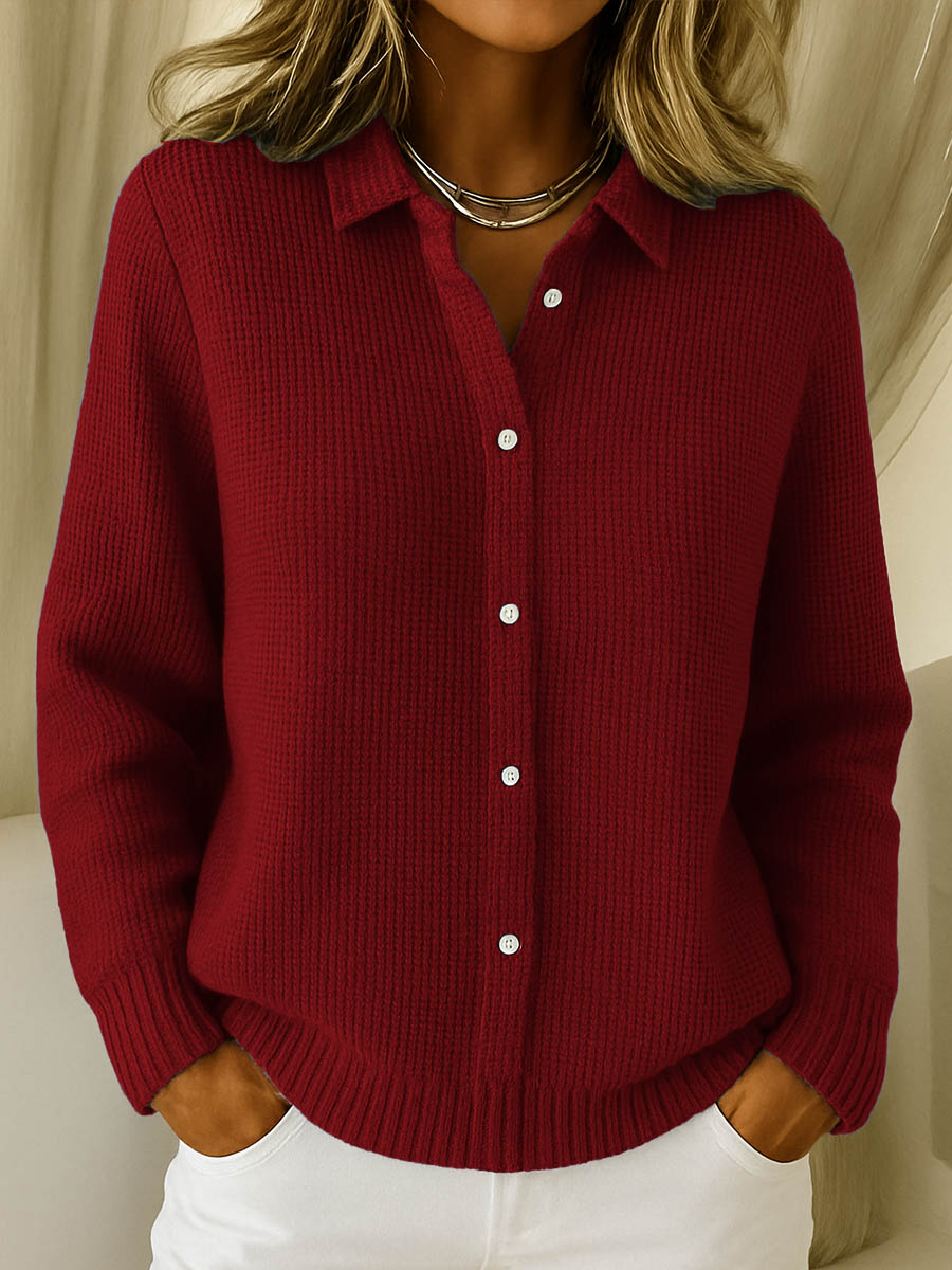Women's Button Cardigan with Classic Design and Versatile Style