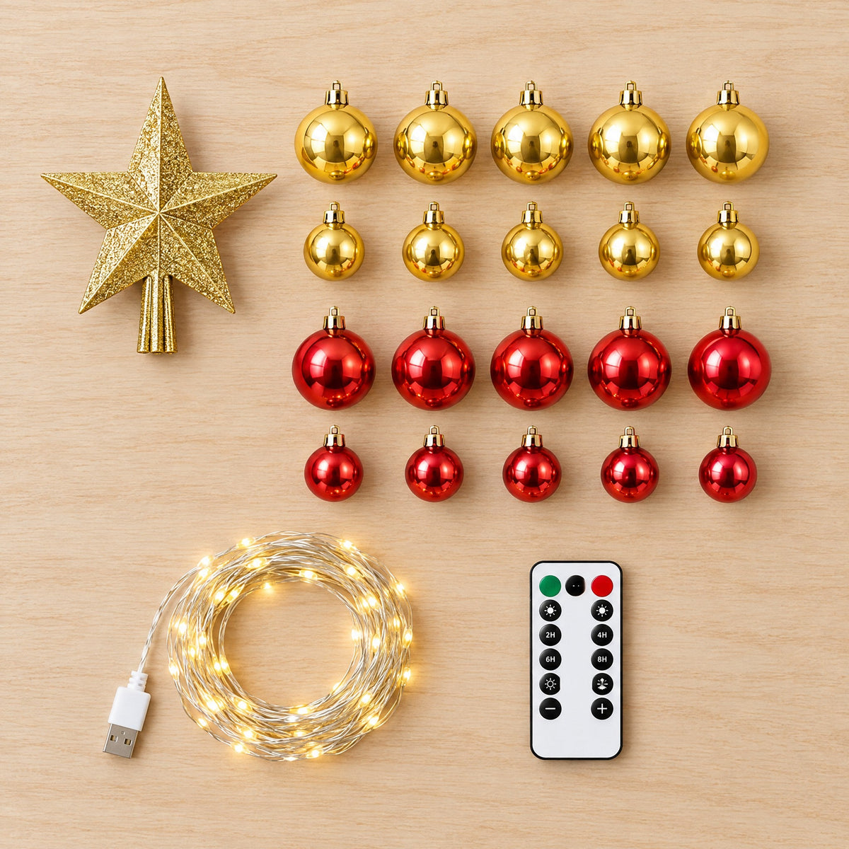 6ft Pre-Lit Christmas Tree with Ornaments – image 5