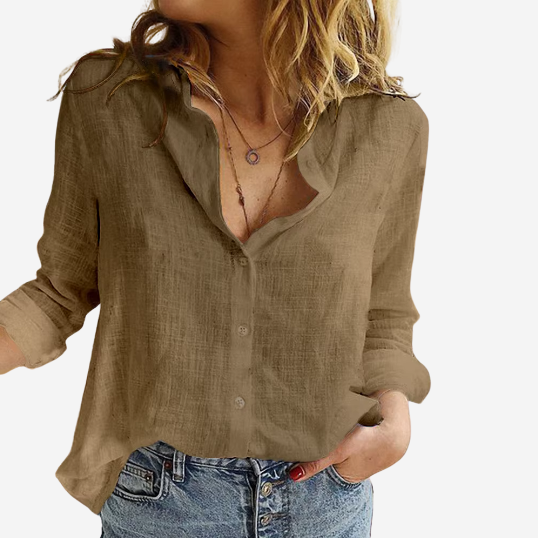 Women’s Button-Up Blouse | Long Sleeve